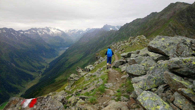 Panoramaweg Richtung Regensburger Hütte