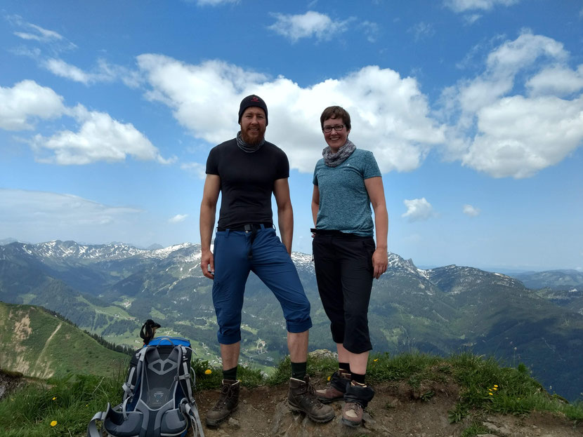 Am Gipfel des Fellhorn (2.037m)