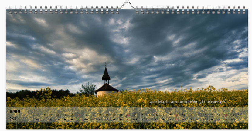 zur Vollmondsaufgang-Photographie bei der Kapelle ave Maria am hohen Weg in Leutmerken (Amlikon) Es gab keine Vollmondfoto