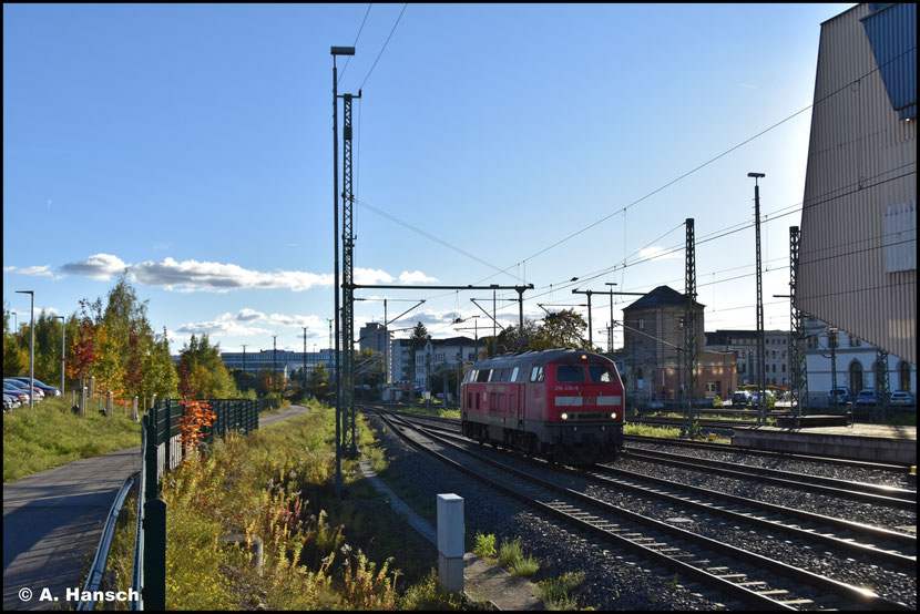 Kurz darauf setzte die Lok an den Zug