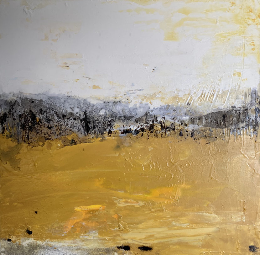 Acryl mit Bitumen  50 x 50 x 4 cm