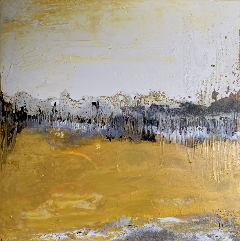 Acryl mit Bitumen  50 x 50 x 4 cm