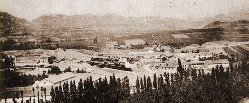Vista antigua  del Barrio de La Estación
