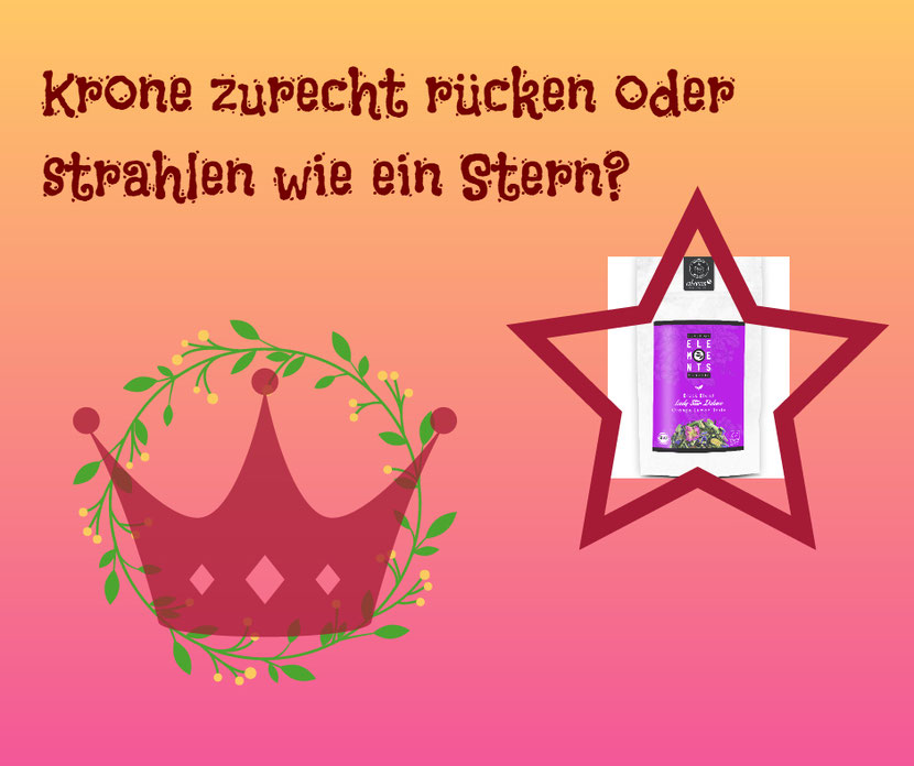 Collage Krone zurecht rücken oder strahlen wie ein Stern Lady Star Deluxe alveus® Kollektion Sommer
