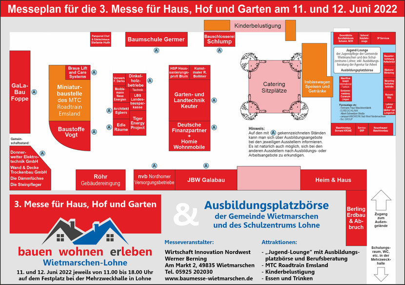 Aktueller Ausstellerplan: 3. Juni 2022 – Zum Vergrößern bitte auf das Bild klicken!