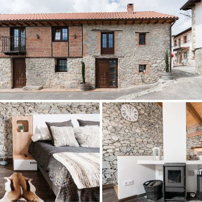 a unique traditional white stone house in Santander that you can rent on Airbnb