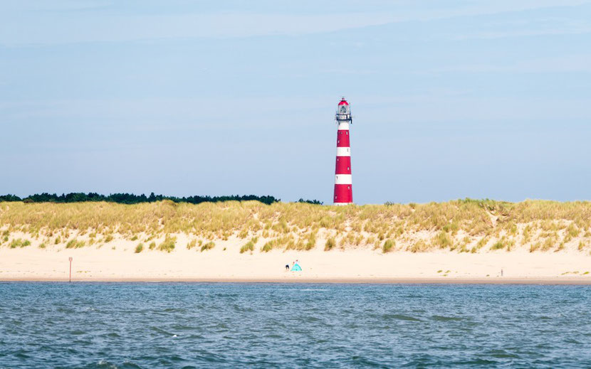 Ameland island in The Netherlands 