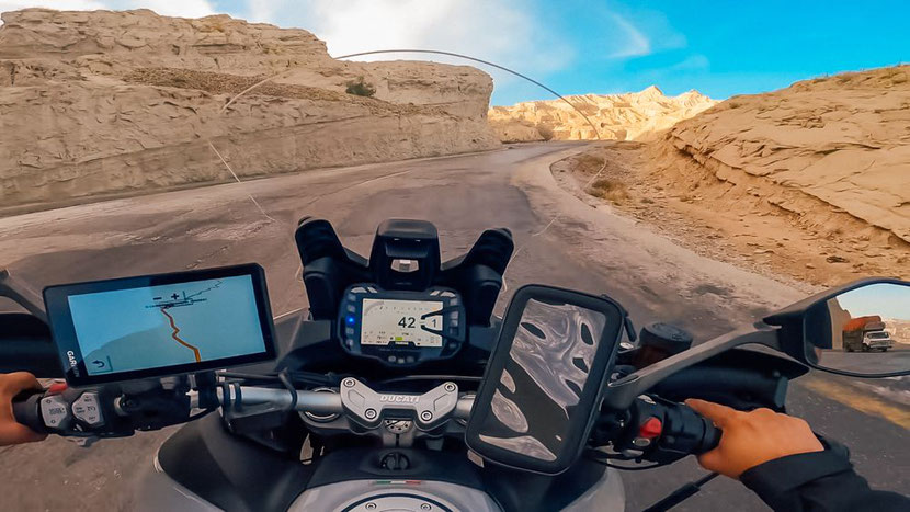 going off the beaten track on a motorcycle