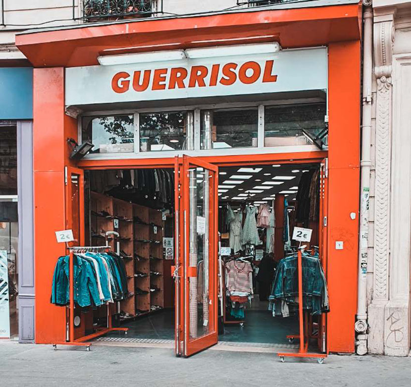 Guerrisol , a second hand shop in Paris 