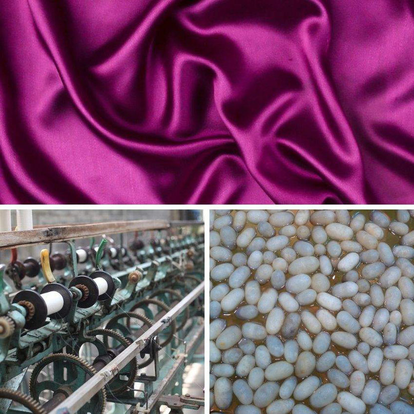 Silk Museum in Como city in Italy