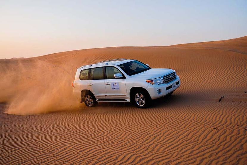 Dune bashing in Dubai