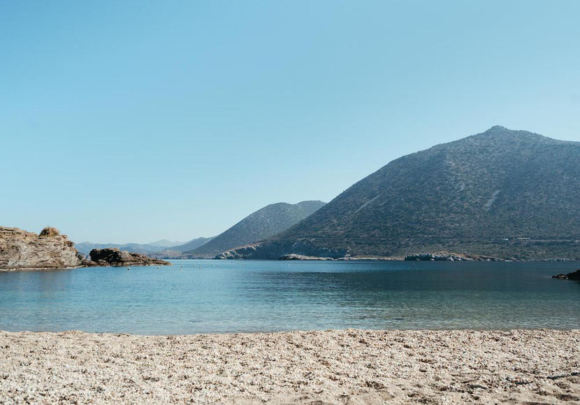 quiet beach on one quiet Greek island