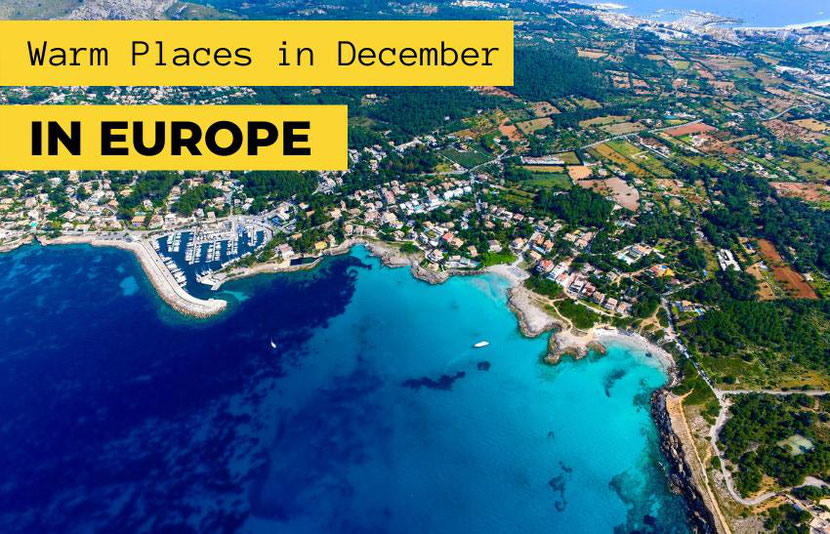 Top warm places in Europe in December 