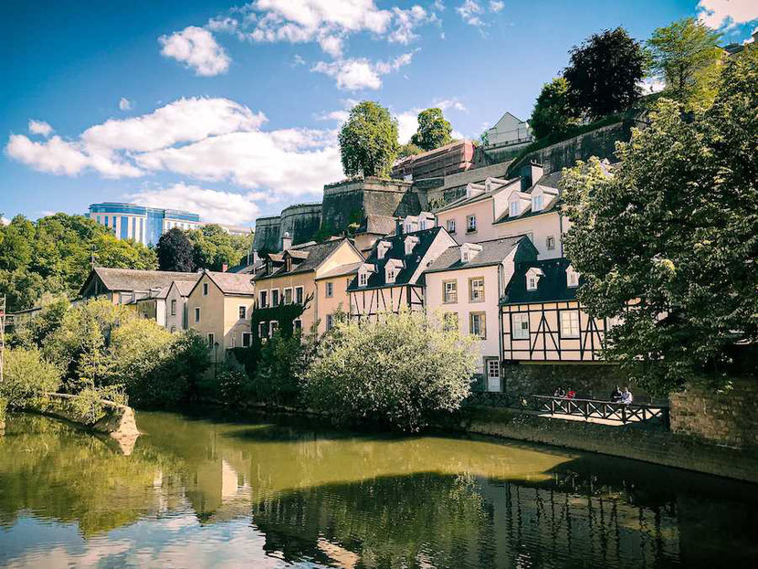 View from Scott's pub in the Grund, Luxembourg