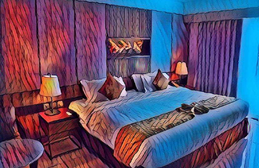 a private room in a hostel
