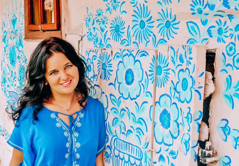 Unusual place in Poland: colorful village Zalipie