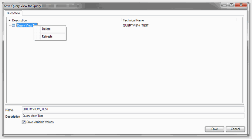 Analysis Office Delete Query View