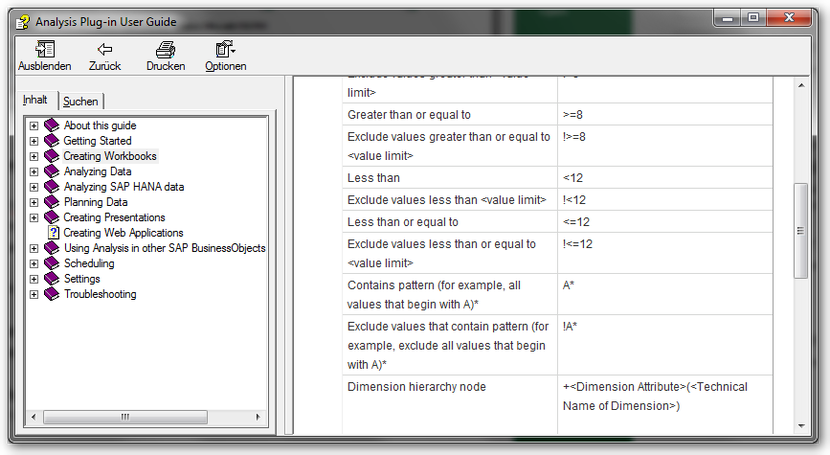 Analysis for Office User Guide