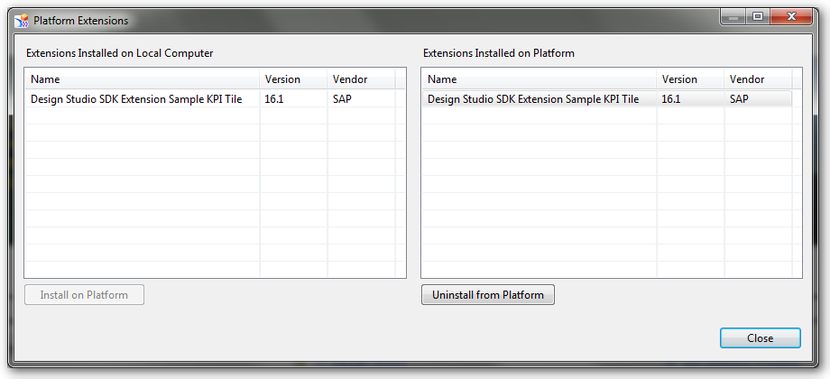 Design Studio Platform Extension