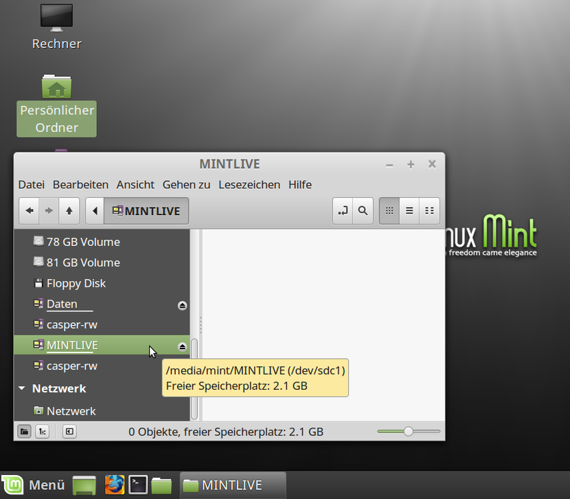 Linux persistent auf USB Sticks installieren mathebeimueller