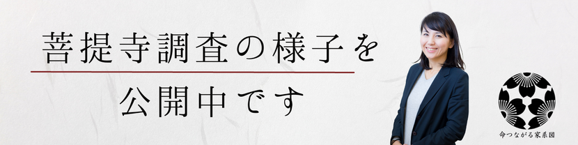 菩提寺調査の様子を公開中