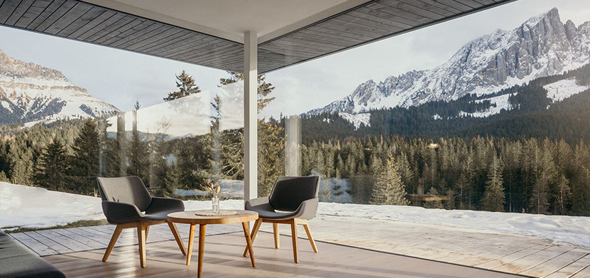 Karerhof in the Dolomites, South Tyrol: Modern apartments on a secluded organic mountain farm. With breakfast, stunning views and pure nature – perfect for a peaceful alpine escape • Member of Mountain Hideaways 