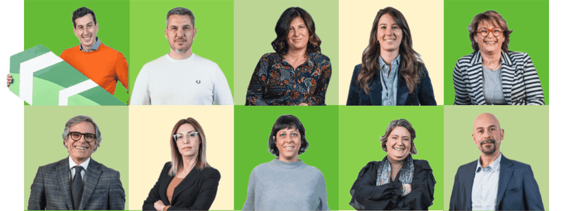 visi di persone che fanno le accoglienze, rete Check in Check out Facile