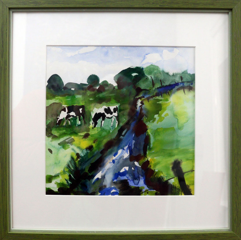 Kühe, 40 x 40 cm