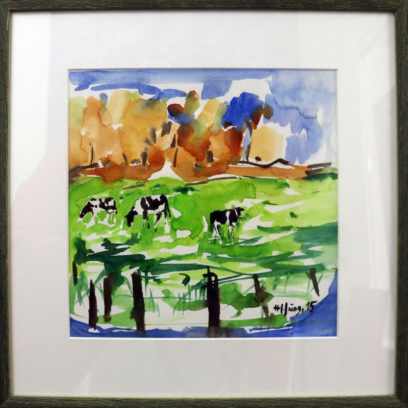 Kühe, 40 x 40 cm