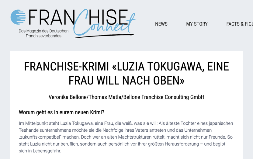 Screenshot FRANCHISEConnect - Das Magazin des Deutschen Franchiseverbandes © Bellone Franchise Consulting GmbH