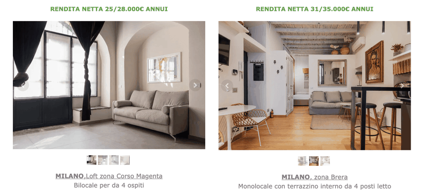 interni di alloggi a Milano