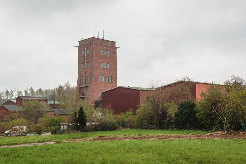 Förderturm von Schacht IV des Steinkohlenwerks Martin Hoop in Zwickau