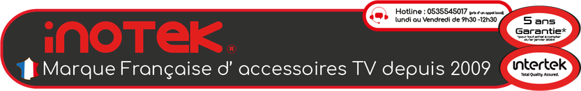 INOTEK Marque Française d' Accessoires TV depuis 2009 - Support Mural, Meuble, Chariot Mobile, Suppor- Chariots Mobiles - SupportInclinable et  Orientable - Meubles et Chariots Mobile 