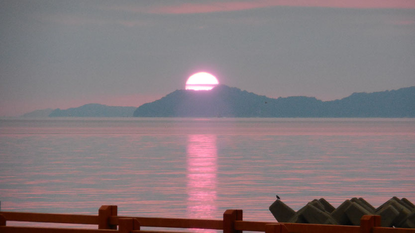 周防大島からの朝日