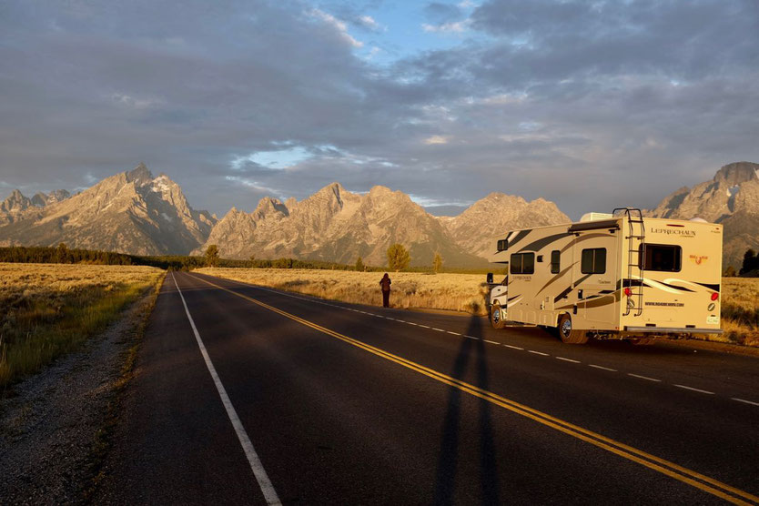 Grand Teton Nationalpark USA mit dem Wohnmobil