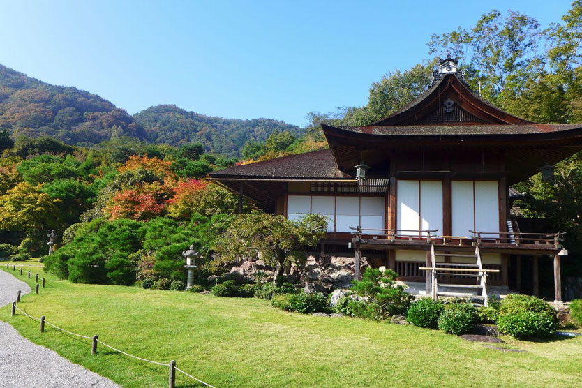 Kyoto Ausflug Tipp Arashiyama Garten Villa Okochi Sanso visit gardens tearoom