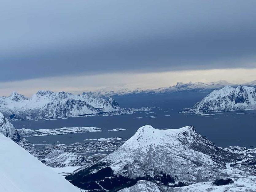 Norwegen Lofoten Skitour Vestfjord