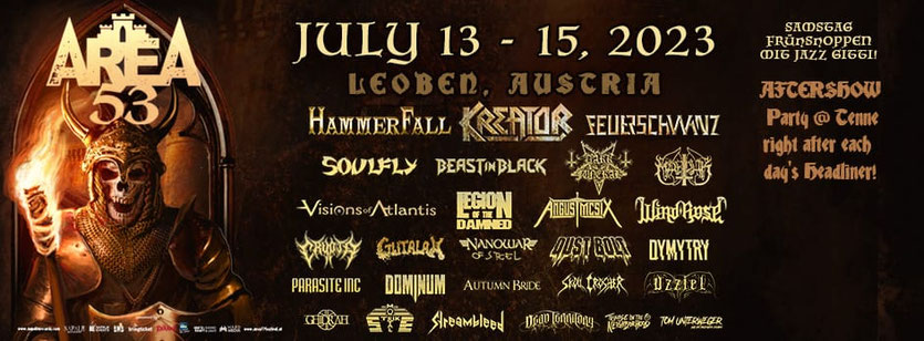 Area 53 - Line Up