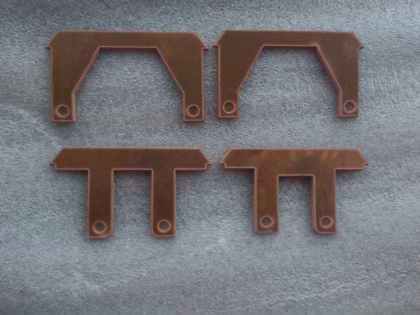 3mm thick copper electrical parts 