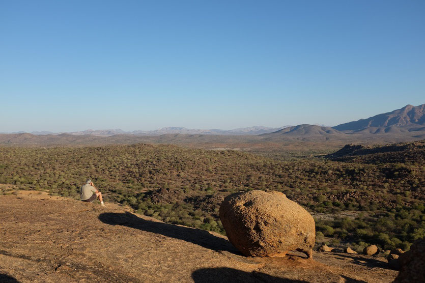 Aussicht vom Rücken des Elephant's Head, Ameib Ranch Namibia