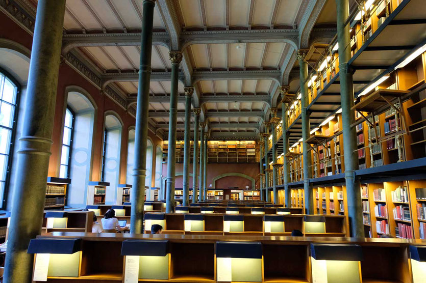 Lesesaal in Schwedens Nationalbibliothek