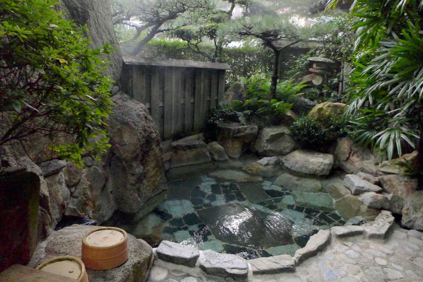 Japan Onsen Bad im Ryokan in Yunomine 