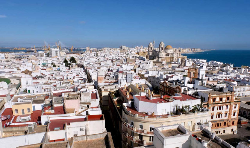 Ausblick Torre Tavira höchster Wachturm Cadiz