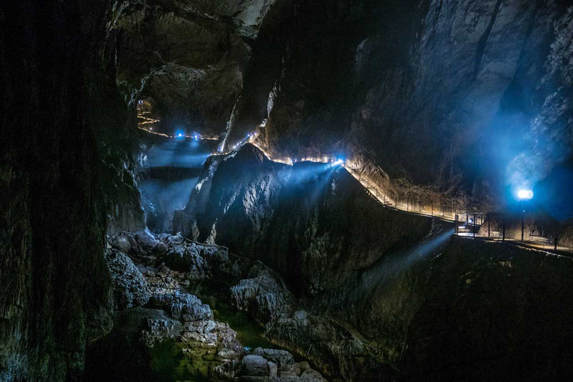 Canyon Škocjan Höhlen Slowenien