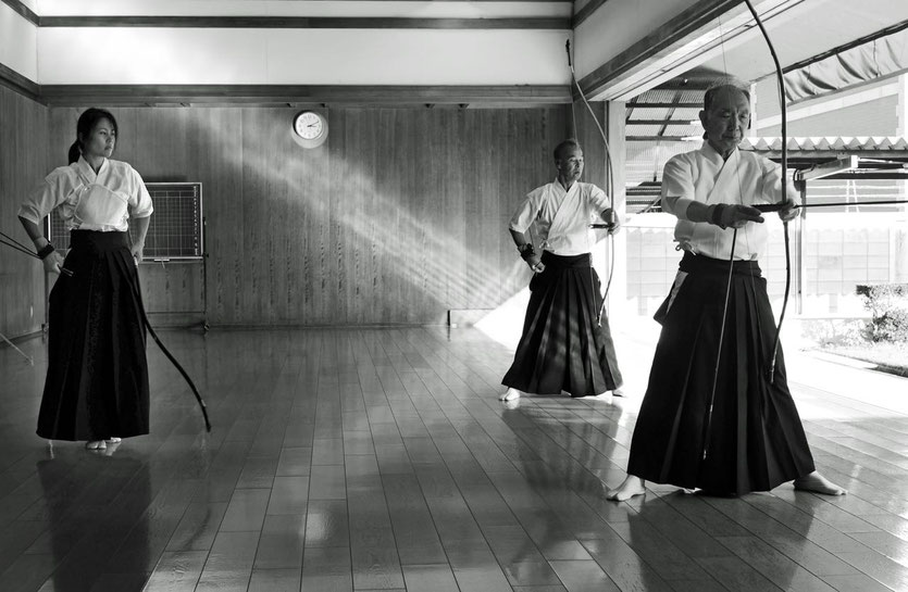 Budo Sportzentrum Kyoto watch training Kyudo and Kendo, Kyoto Reisebericht Reiseblog Tipps
