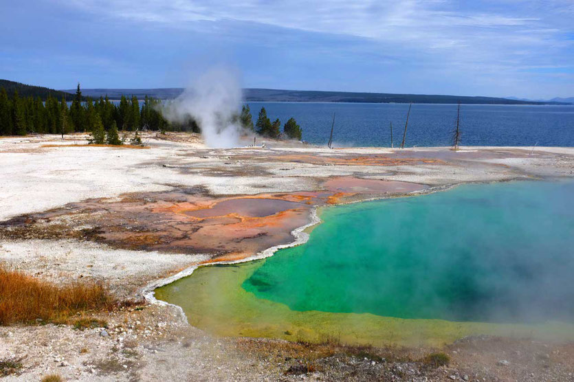 Bunter Abyss Pool iWest Thumb Geysir Basin Yellowstone