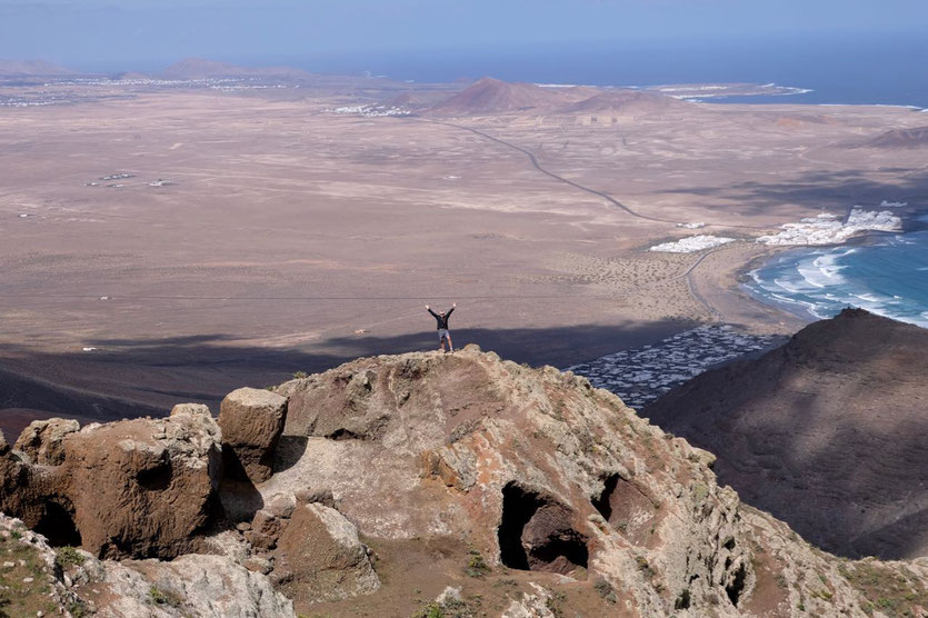 Ermita de las Nieves Kirche Aussichtspunkt Wanderung über Famara Kliff Lanzarote