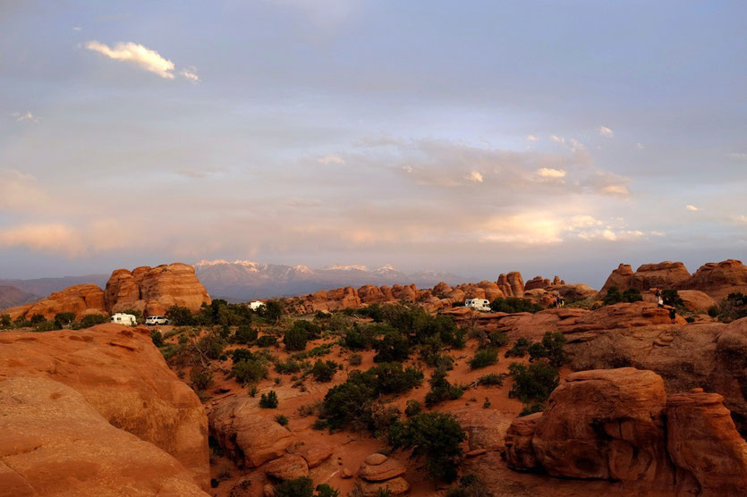 Sunset at Devils Garden Campground, Arches NP