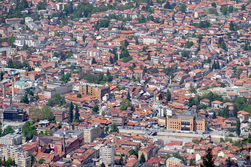 Panorama Stadtbild Sarajevo