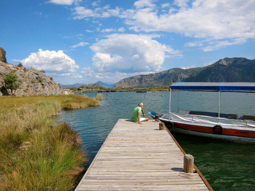Dalyan Delta Türkei Fischen